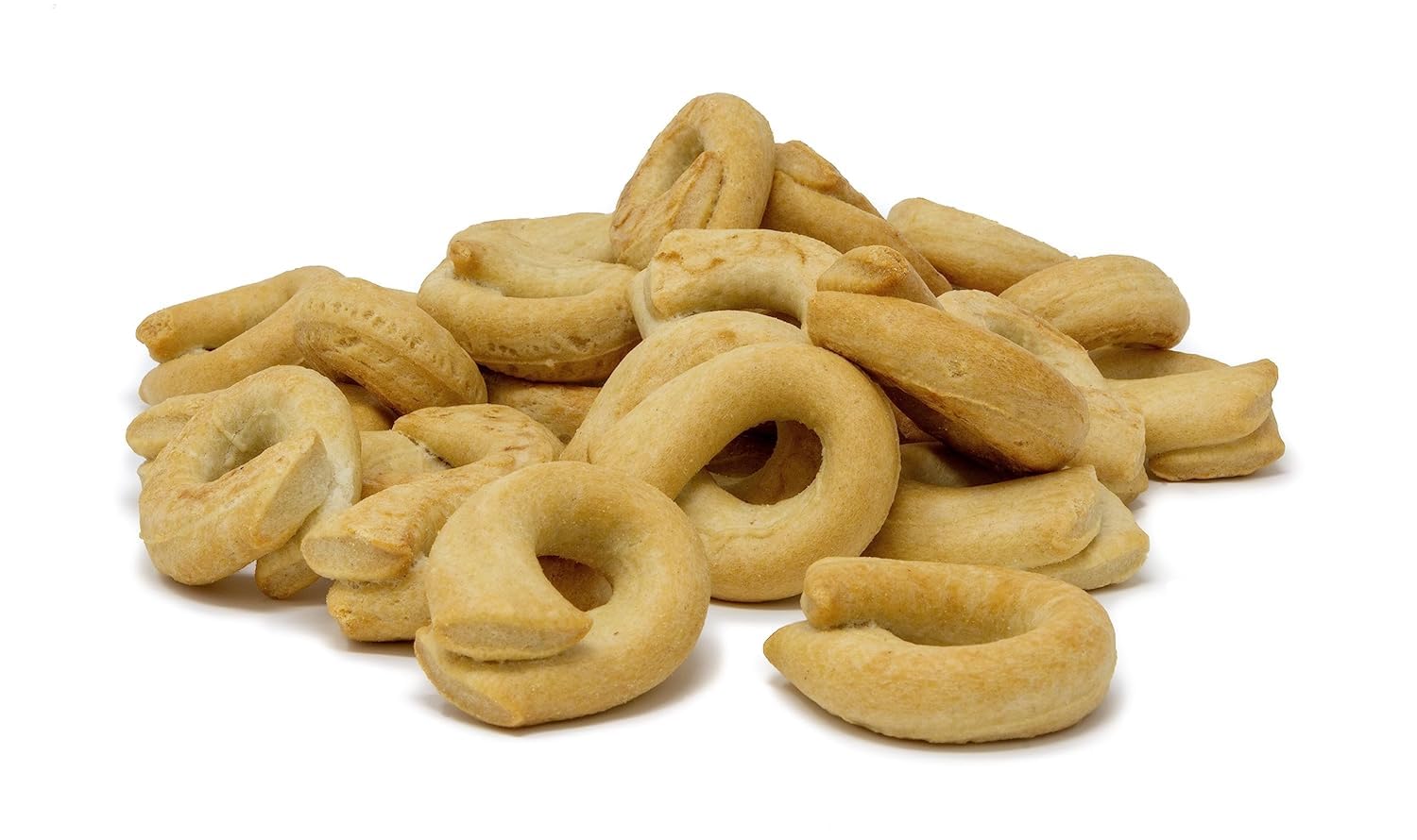 Sanniti Tarallini Mini Taralli Pugliesi Caserecci | Traditional Italian Snack | Crunchy Olive Oil Crackers | Product of Italy | 8.8 oz (250g) [Pack