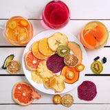 Fruiteza Cold Brew Fruit Infusion Sampler, Variety Tropical Flavors Herbal Tea Bags, Caffeine Free Tea Box, Water Flavoring Packs for Iced Tea