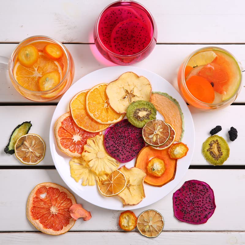 Fruiteza Cold Brew Fruit Infusion Sampler, Variety Tropical Flavors Herbal Tea Bags, Caffeine Free Tea Box, Water Flavoring Packs for Iced Tea