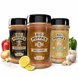 Big Poppa's BBQ Essential Seasoning Bundle - Sweet Money, Double Secret & Desert Gold | All-Purpose Rubs for Grilling & Smoking