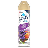 Glade Air Freshener Spray 8 Oz Collection 4 Flavors: Lavender & Peach Blossom, Hawaiian Breeze, Clean Linen & Apple Cinnamon. Pack of 4.