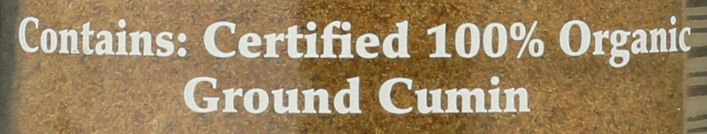 Morton & Bassett 100% Organic Ground Cumin | Warm, Earthy Spice for Indian, Mexican & Middle Eastern Recipes | Gluten Free, Salt Free, Non-GMO | 2 oz