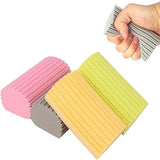 Damp Clean Duster Sponge 4 Pack,Magic Sponges Eraser Baseboard Cleaner Tool,Reusable Household Cleaning Sponge for Blinds, Glass, Railings, Mirrors