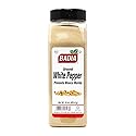 Badia Ground White Pepper, 16 oz - Smooth, Mellow Heat and Delicate Flavor for Light Sauces, Soups, Poultry and Seafood