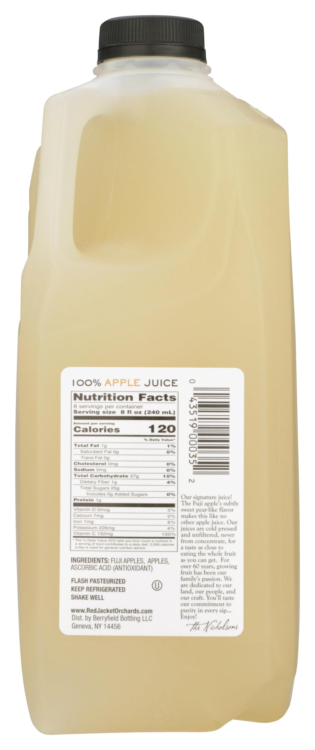 Red Jacket Orchards Fuji Apple Juice, 64 FZ