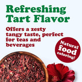 Food to Live Organic Hibiscus Flowers, 1 Pound - Cut and Sifted Loose Leaf Tea, Sourced from Egypt, Plant-Based, Vegan, Kosher, Bulk
