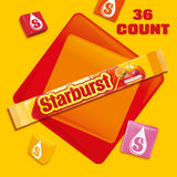 STARBURST Original Full Size Fruit Chews Chewy Candy, Bulk Candy for Birthdays, Road Trips, Pantry, 2.07 oz (36 Single Packs)