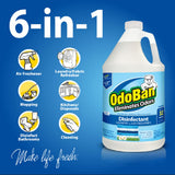 OdoBan Disinfectant Concentrate and Odor Eliminator, Made in the USA, Fresh Linen Scent, 8 Gallons