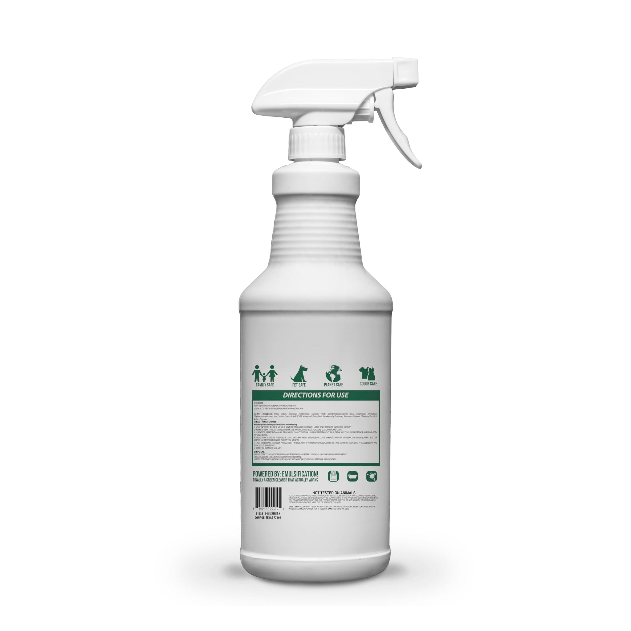 CLEANGO GREENGO Total Purpose, Biodegradable Emulsifying Cleaning Power, Nontoxic Cleaner for Bathroom, Kitchen, Garage, and More, 32 fluid ounces