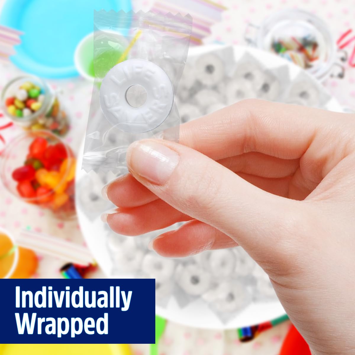 Pep O Mint Hard Candy, 2lb Pack of Mints Bulk, Perfect for Sharing, Gifting, Weddings and Special Events, Classic Peppermint Individually Wrapped