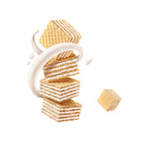 Gastone Lago Party Coconut Wafers, 8.82 oz - Italian Wafer Cookies with Coconut Flavored Cream Filling, Non-GMO Verified, Authentic Taste of Italy