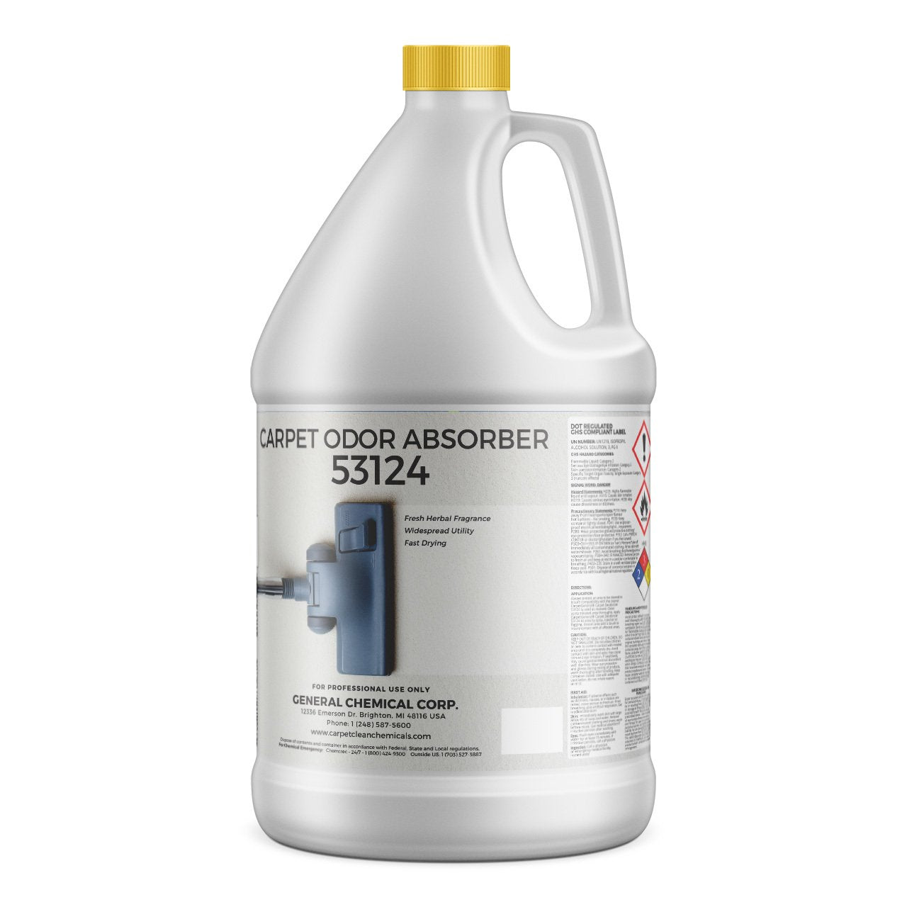 CarpetGeneral - Carpet Odor Absorber 53124 - Neutralizer, Deodorizer, and Eliminator - Carpets, Rugs, and Upholstery - Biological, Pet, and Food Odors