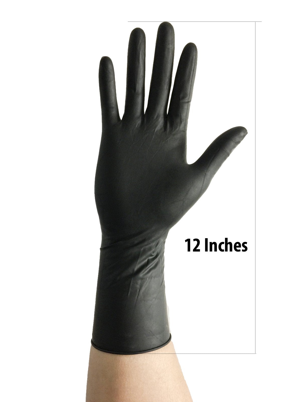 Infi-Touch Super soft Disposable Latex Gloves, Powder Free, Exam 12" Length, Medium Duty, 50 Gloves, Size X-Large.