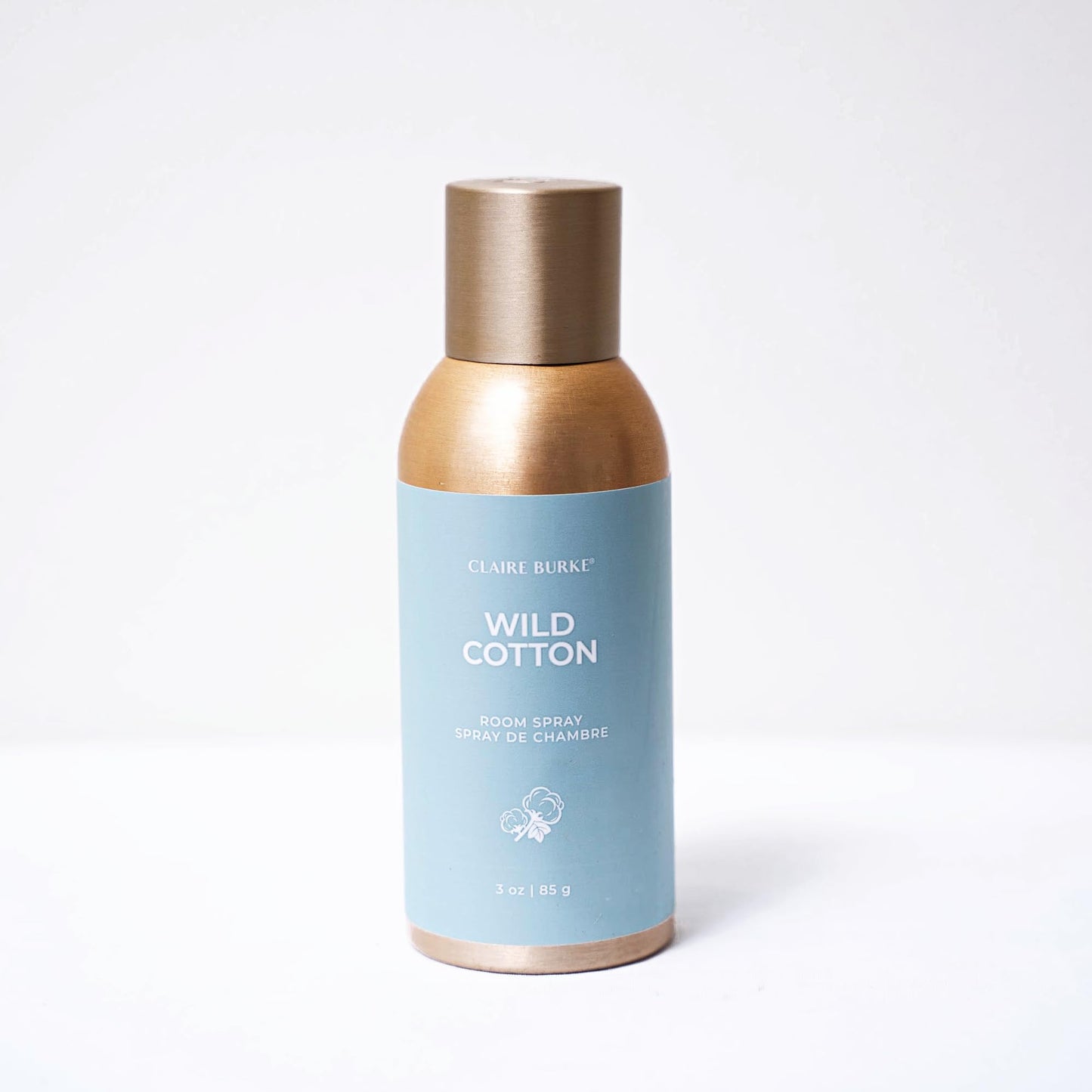 Claire Burke Wild Cotton Scent Room Spray, 3 oz - Fresh Home Fragrance & Air Freshener, Natural Scent Home Fragrance, Long Lasting Natural Air