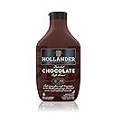Hollander Dutched Chocolate Cafe Sauce | Vegan Friendly, GMO-Free, Gluten/Soy Free, Corn Syrup Free | 15 fl. oz. Squeeze Bottle