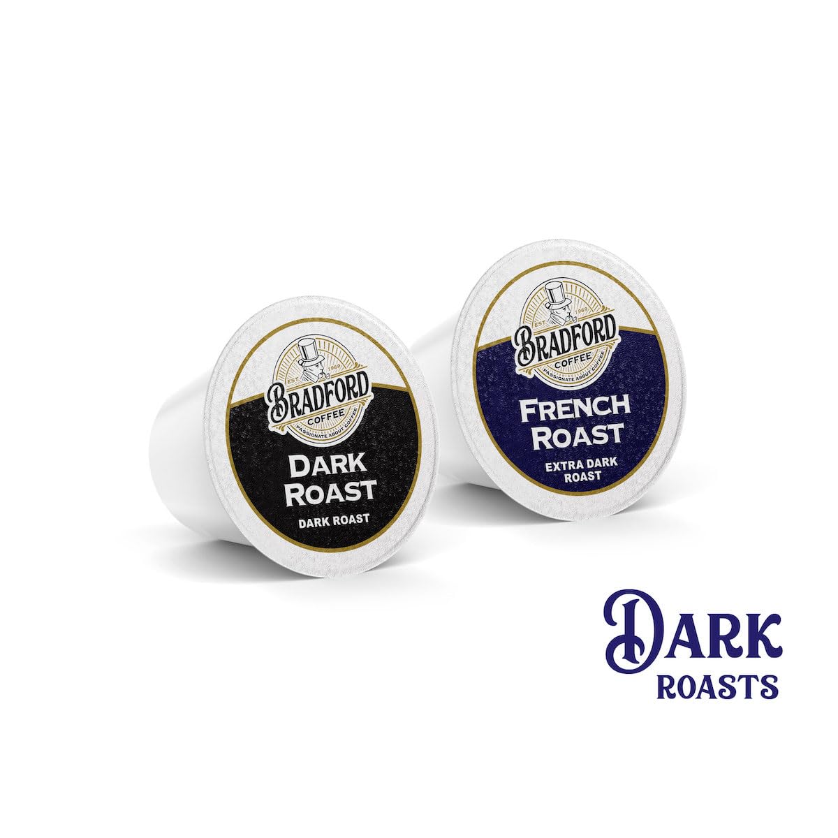 100ct Variety Pack for Keurig K-cups®, 8 Assorted Single Cup Sampler 20% more coffee per cup by Bradford Coffee