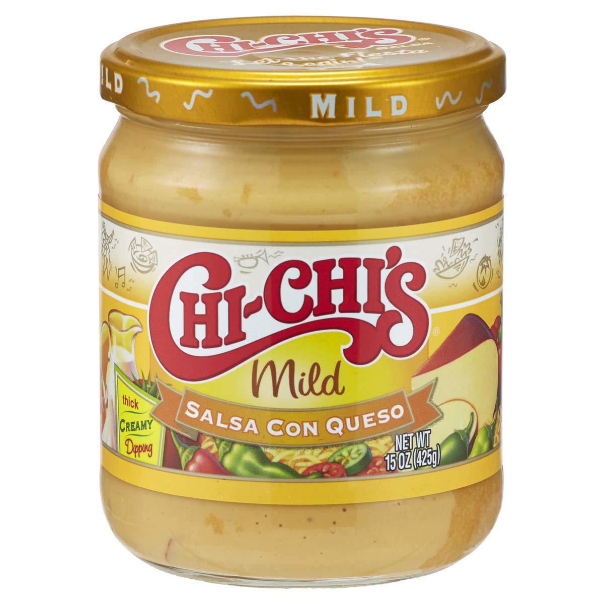 Chi Chi's Fiesta Mild Salsa Con Queso Dip, 15 Ounce