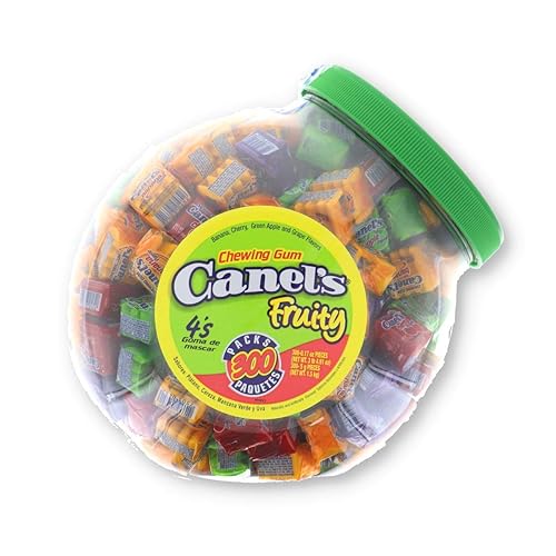 Canels Gum Kids Fruit - Jar, 3 LB, 300 Count (GUM - CHANGE MAKER)