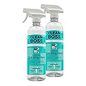 CleanBoss Sparkling Glass Cleaner, Streak-Free Formula for Windows and Mirrors, Plant-Powered (2)