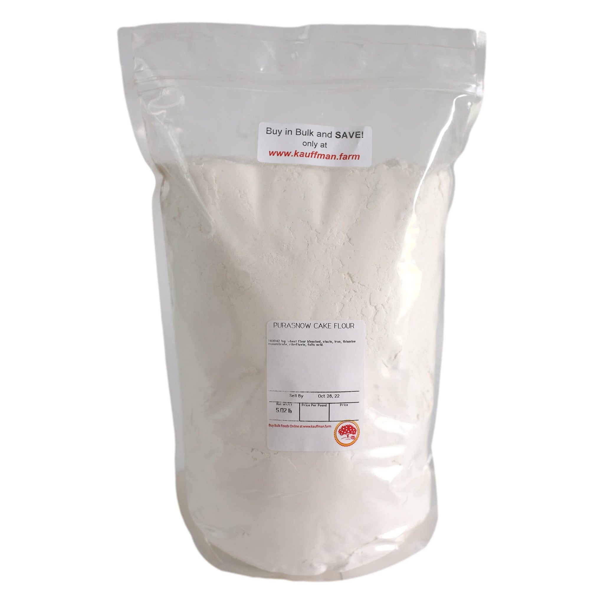 Kauffman Orchards Purasnow Cake Flour, 3 Pound Bag
