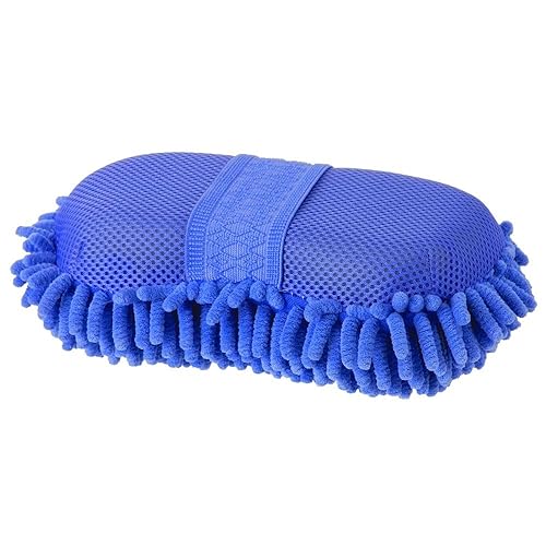 Tough1 Micro Fiber Bristle Sponge - Royal Blue