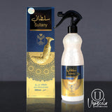 Almas Perfumes Sultany Air Freshener - 480 ML 16.9FL.OZ of Fabric spray - Natural Aged Oud Scent - Odor Fighting Room Spray - long lasting Aroma