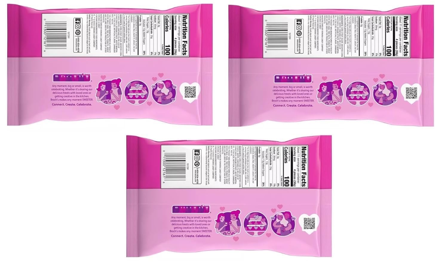Jube Jel Cherry Hearts 36oz Classic Valentine’s Day Delicious Candy