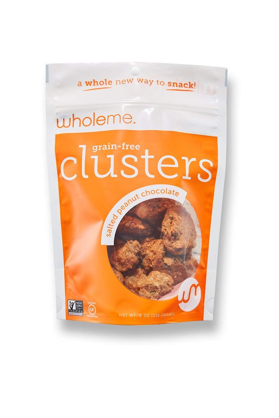 WholeMe, Salted Peanut Chocolate Grain-Free Clusters, 8 oz