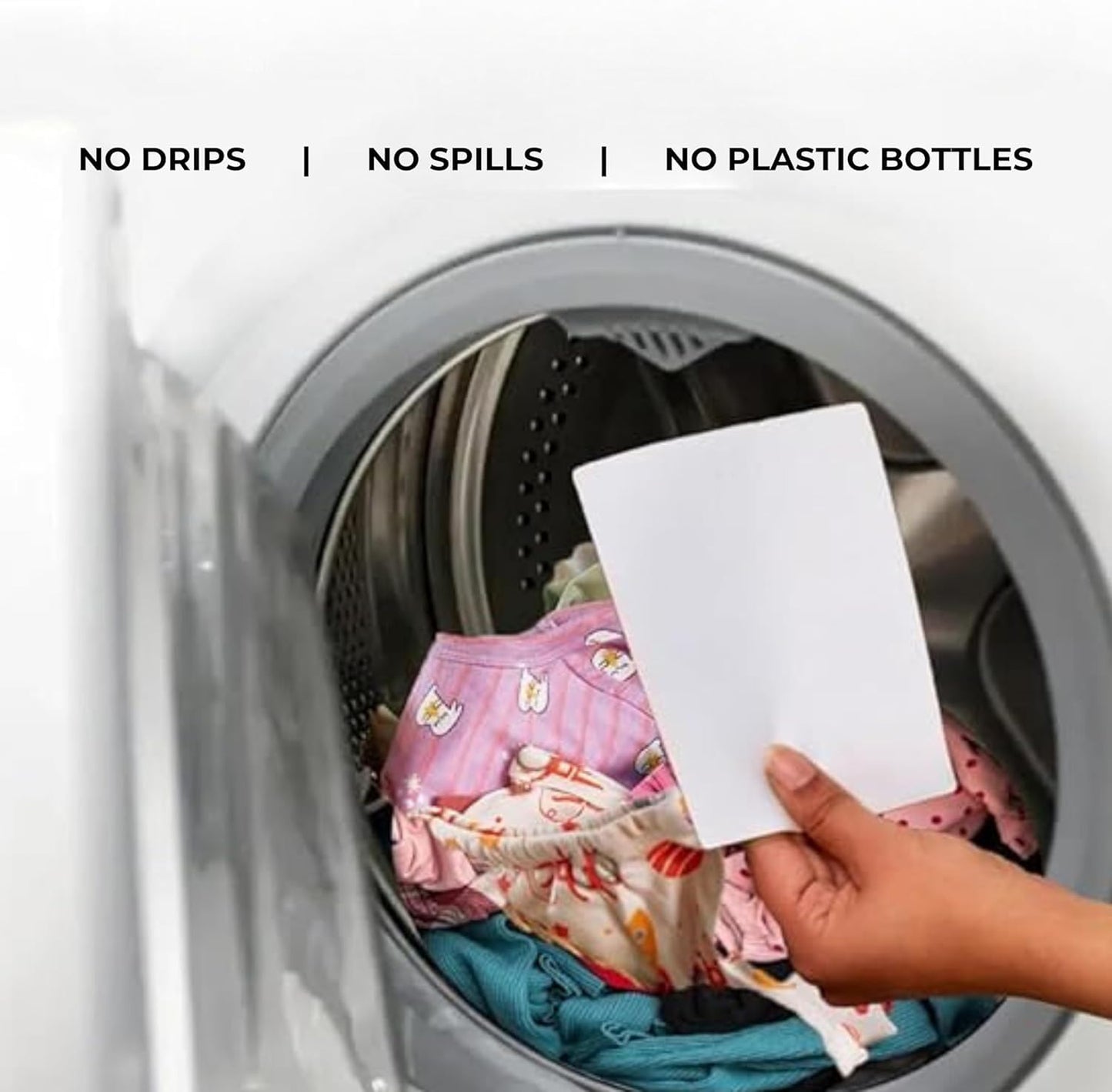 Laundry Detergent Sheets - Cold Water Powerful Clean, Gentle on Sensitive Skin, Fresh Scent,Removes Tough Stains & Odors, Plastic-Free HE Safe