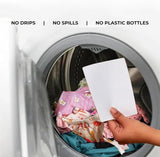 Laundry Detergent Sheets - Cold Water Powerful Clean, Gentle on Sensitive Skin, Fresh Scent,Removes Tough Stains & Odors, Plastic-Free HE Safe