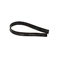 UNGER Replacement Squeegee Blades, 16 Inches, Black Rubber, Soft, 12 Pack