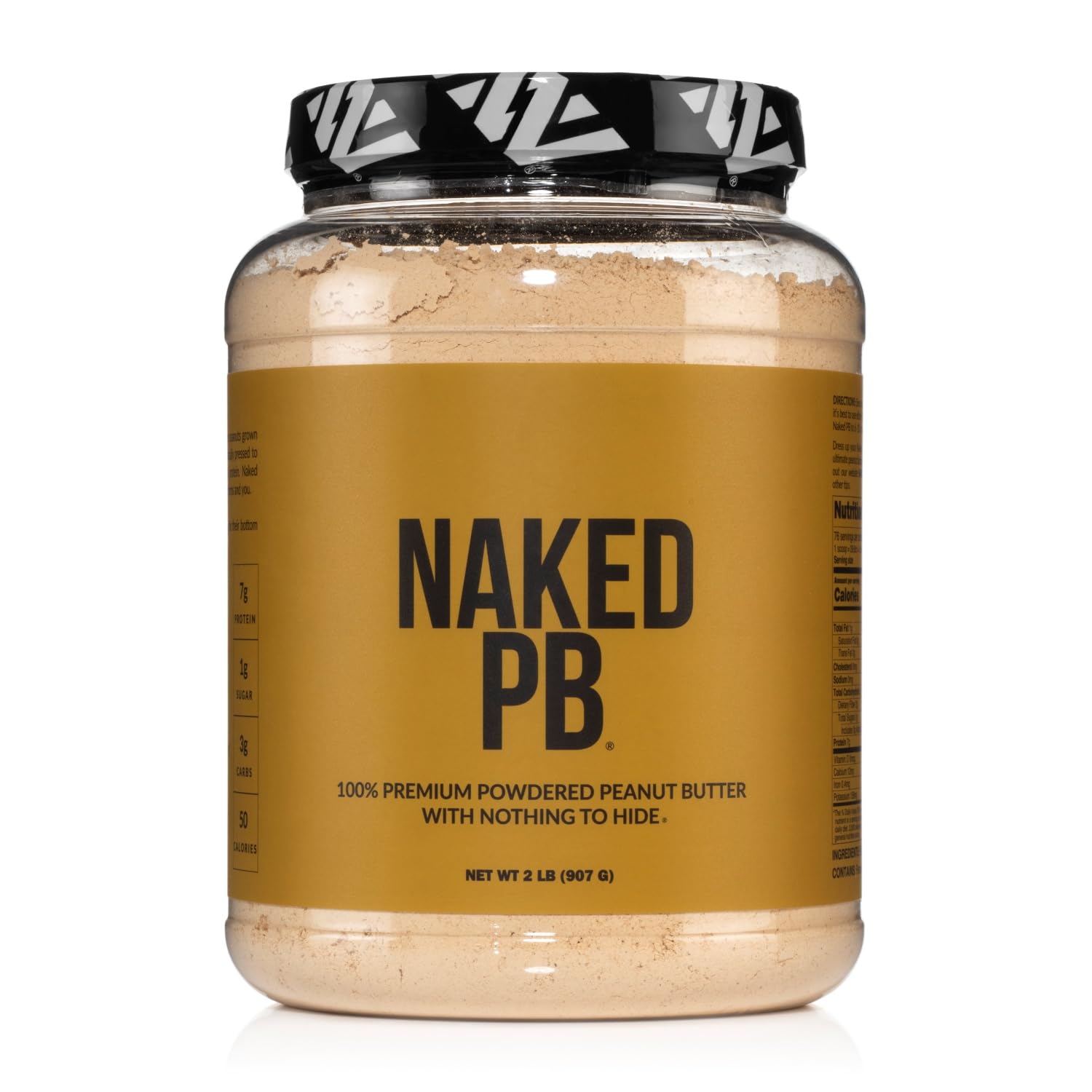2 LB Powdered Peanut Butter from US Farms - Bulk, Only 1 Ingredient - Roasted Peanuts, Vegan, No Additives, Preservative Free, No Salt, No Sugar - 76