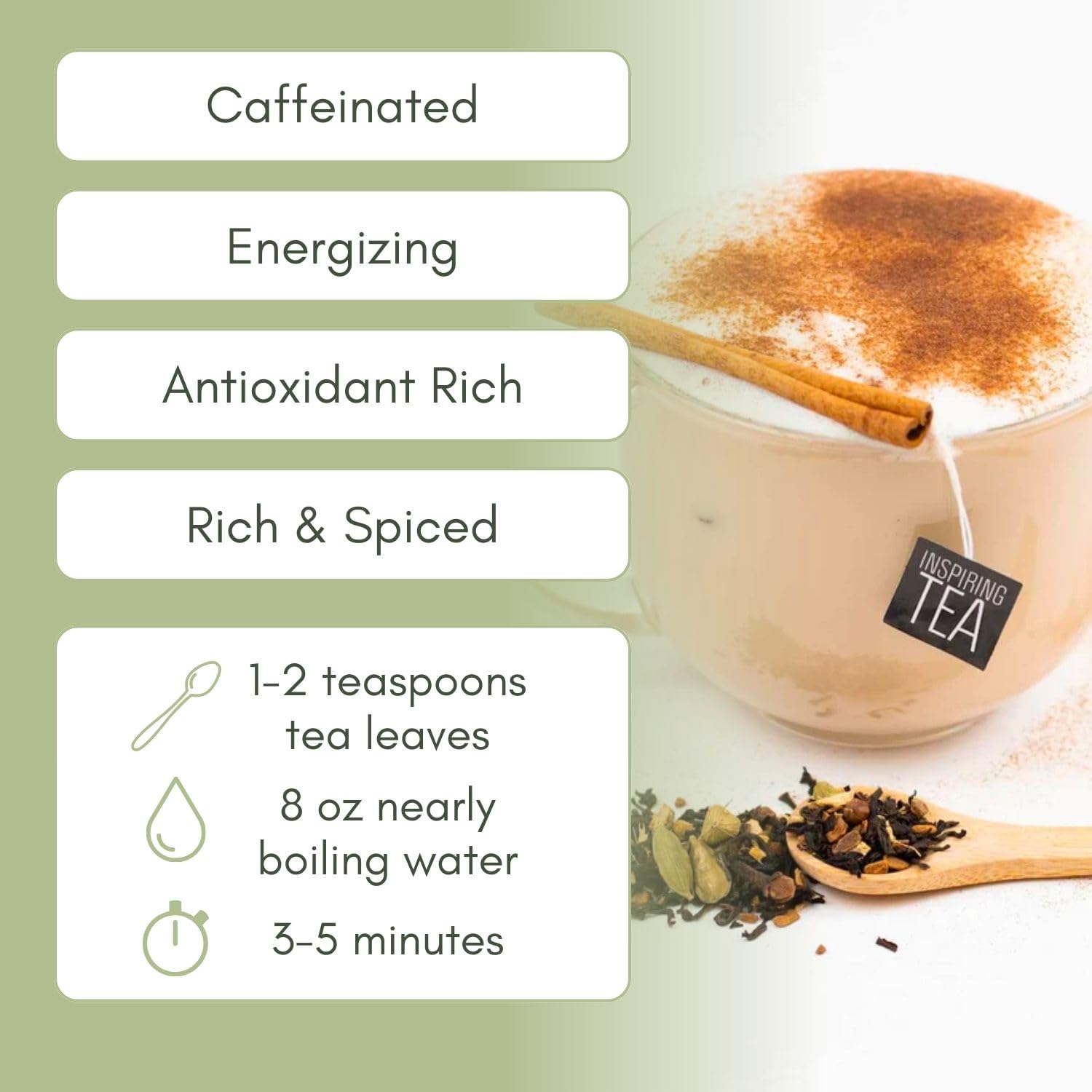 Organic Masala Chai - 2oz Bag (Approx. 30 Servings) | Full Leaf Tea Co.