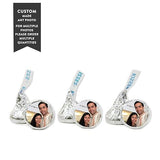 Andaz Press Photo Personalized Chocolate Drop Labels, Fits Kisses, Wedding Just Married, 216-Pack - Custom Made Any Image