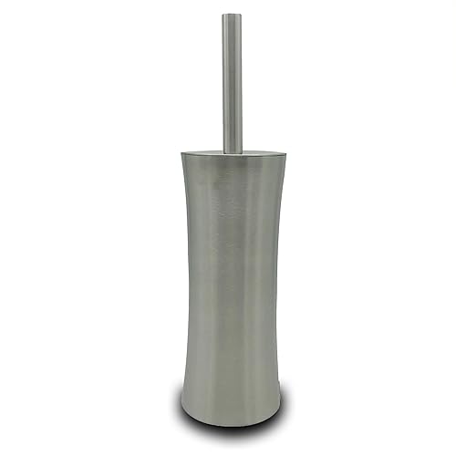 Vince Camuto Toilet Bowl Brush with Holder, Durable Bathroom Cleaning Tool, Modern Design for Easy Toilet Maintenance, Bathroom Cleaner Brush