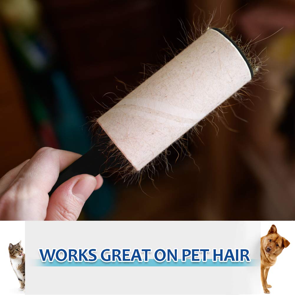 skytogether Lint Rollers for Pet Hair Extra Sticky, Dog Cat Pet Hair Remover Couch Lint Roller Travel Size Lint Remover for Clothes, 2 Reusable