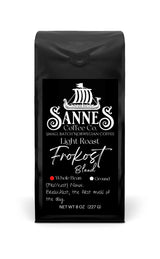 Sannes Coffee Co. Norwegian Coffee-Frokost Blend Light Roast Coffee-Smooth Never Bitter-Resealable bag (Whole Bean, 8 oz)