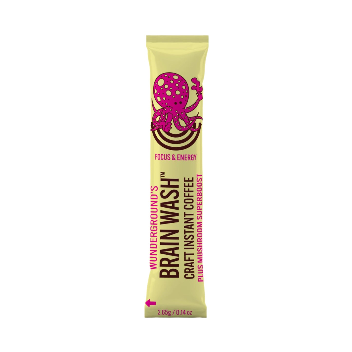 Wunderground's Brain Wash Craft Instant Coffee Plus Mushroom SuperBoost (10, Serving Carton)