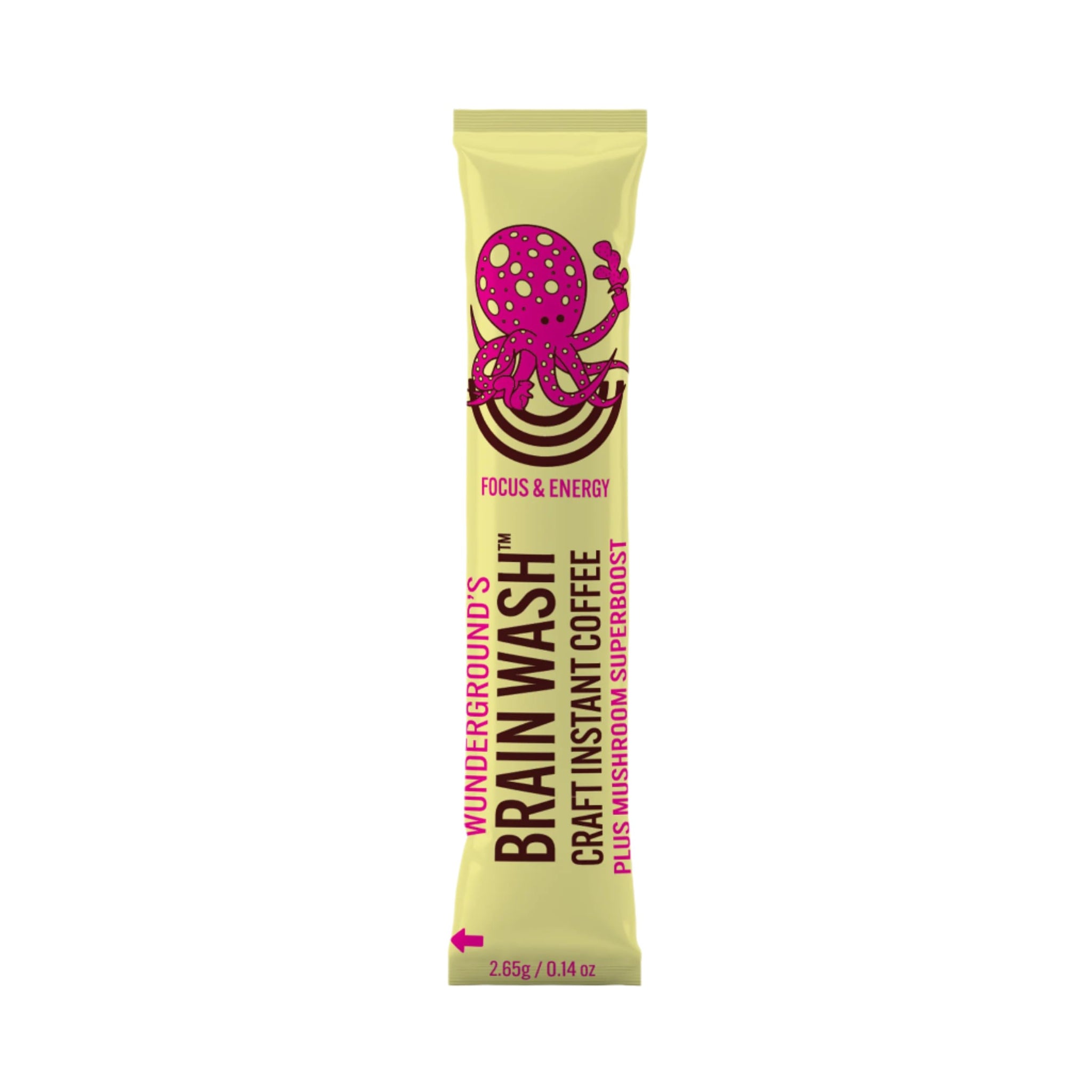 Wunderground's Brain Wash Craft Instant Coffee Plus Mushroom SuperBoost (10, Serving Carton)