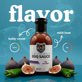 Fig Serrano BBQ Sauce 3-pack - Bearfoot BBQ - Gluten Free, 13.3 oz, Small Batch, Non-GMO, No Preservatives, No Corn Syrup, No Seed Oils. Marinade