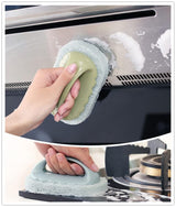 Handle Sponge Brush, Kitchen Bathroom Cleaning Washing Scrubber (Handle Sponge 3 in 1 Pack)