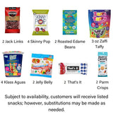 Movie Night Gift Basket with Fleece Blanket, Sugar-Free Popcorn, Low Carb Candies, Perfect Keto-Friendly Treats for the Whole Family (Family Pack)