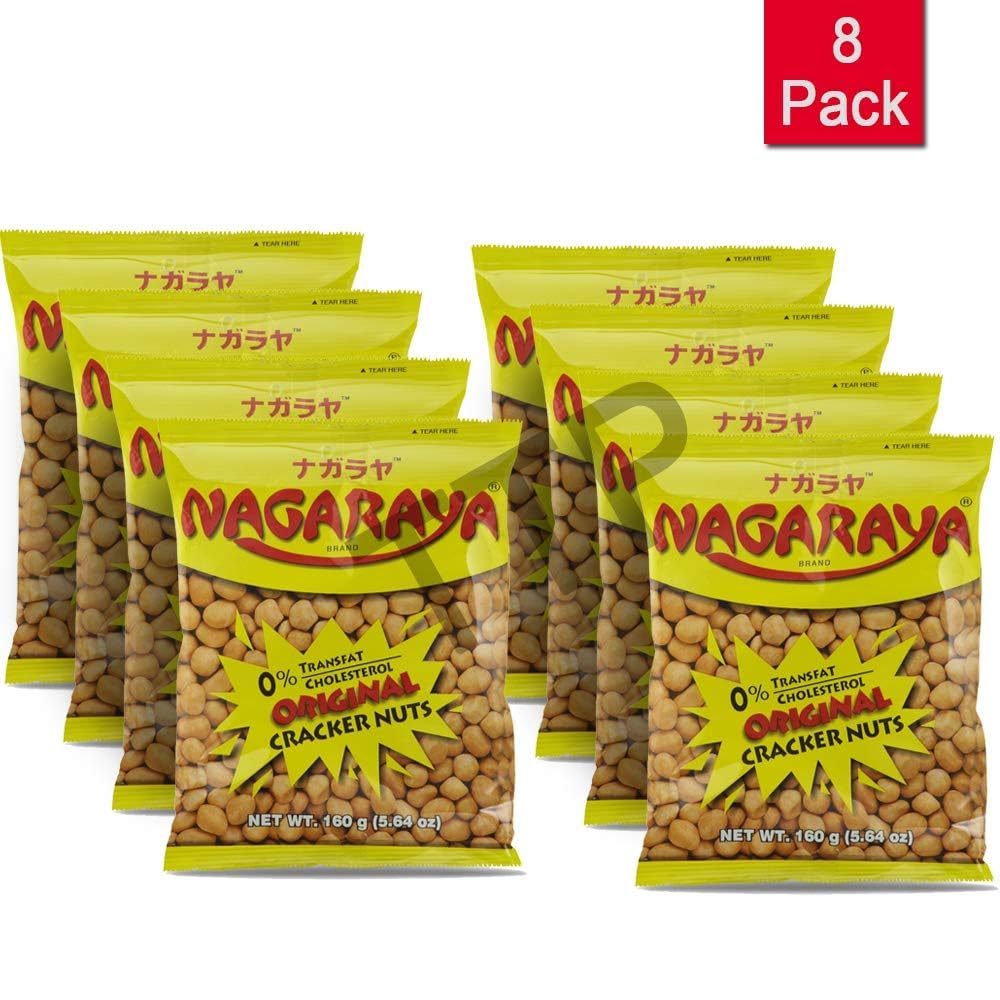 Nagaraya - Original Cracker Nuts, 160g (5.64oz), 8-pack