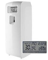 Programmable Commercial Air Freshener for Businesses or Home, White LCD Automatic Bathroom Air Freshener Spray Dispenser- Schedule by Day, Time