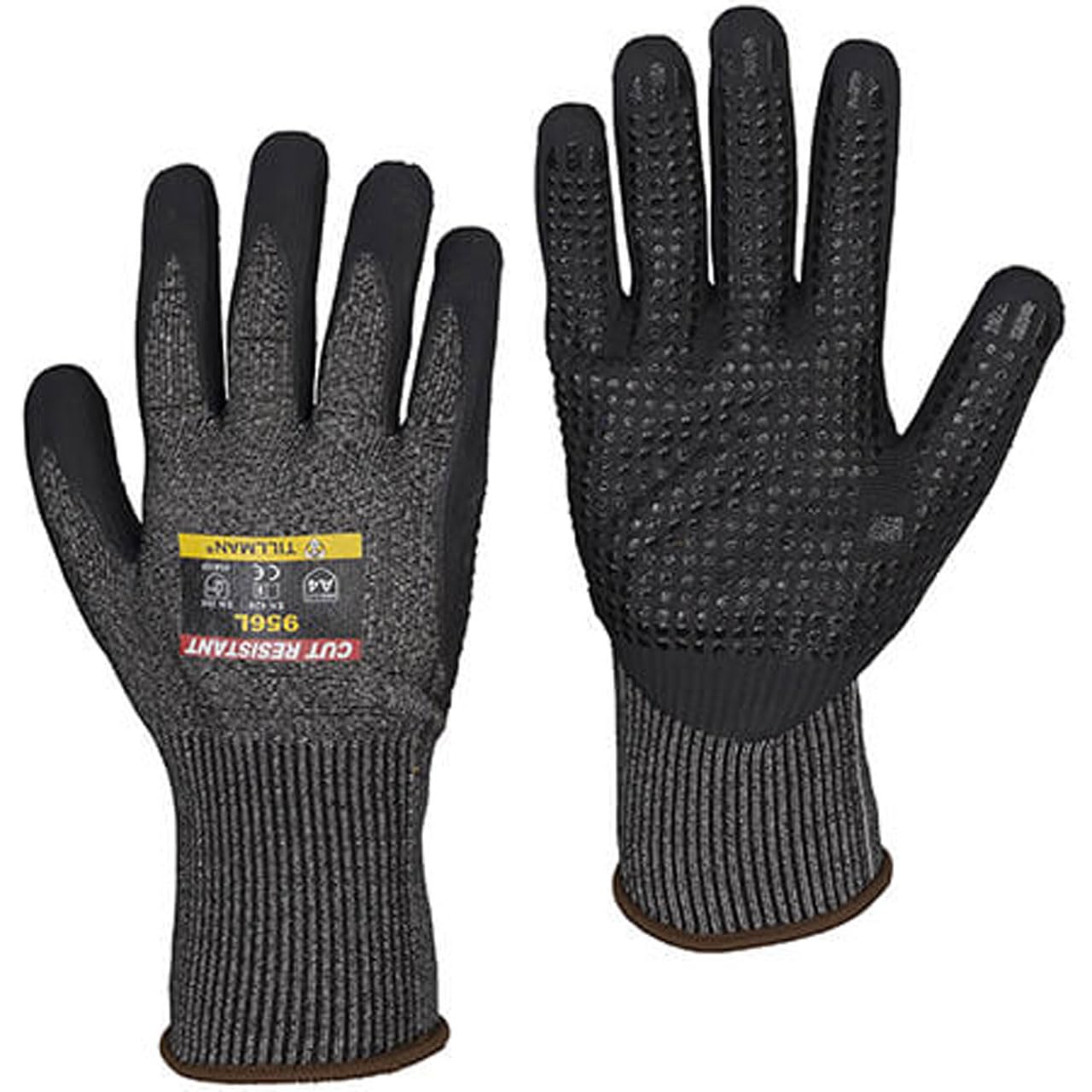 John Tillman #956 Dotted Nitrile Coated Cut Resistant Gloves Size Large