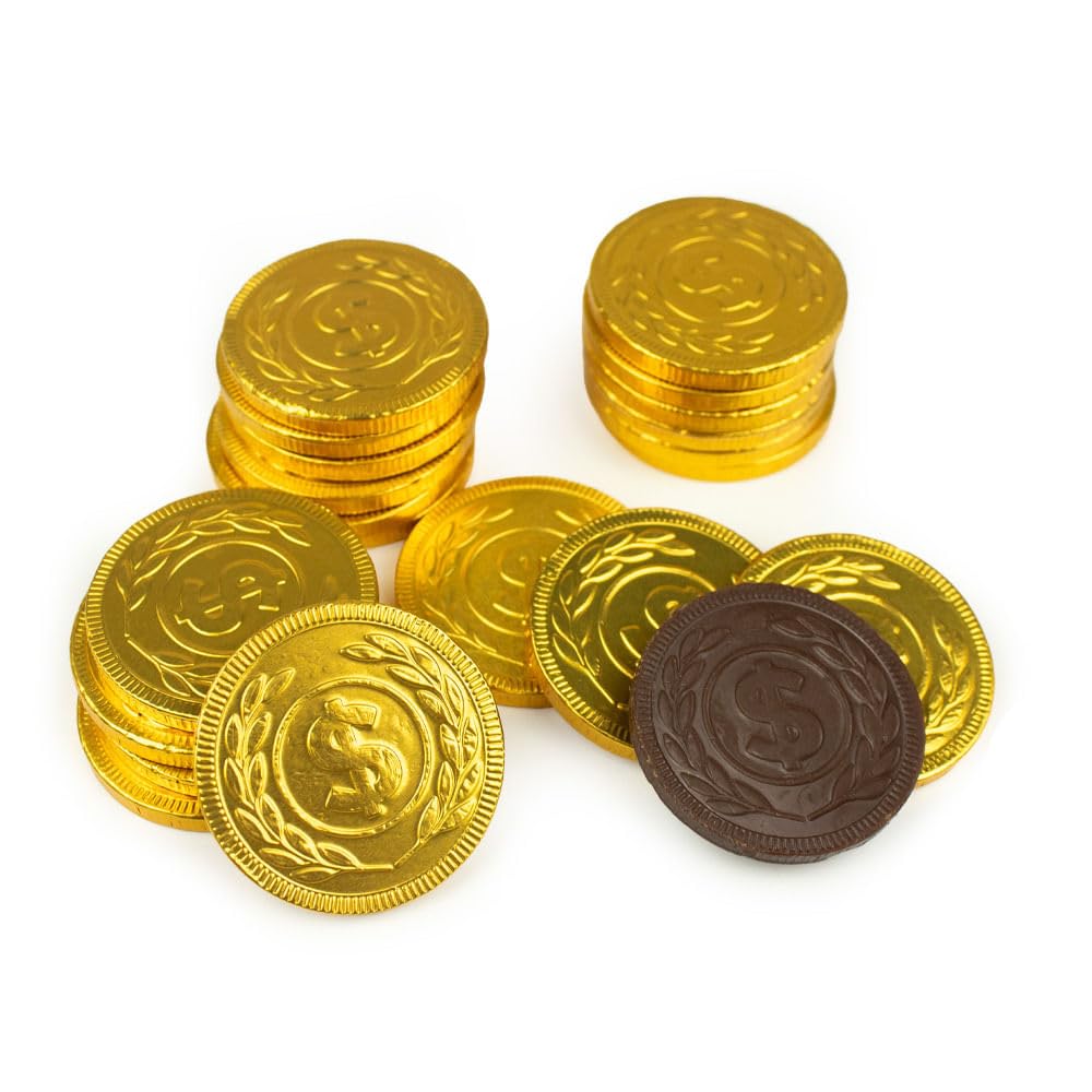 80 Pack Class of 2026 Graduation Stickered Gold Foiled Chocolate Coins - Candy Party Favors For Graduation Celebrations, Table Decoration & Gift Bags