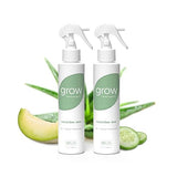 Grow Fragrance Certified Non Toxic, 100% Plant Based Fabric and Room Air Freshener Spray. Made with All Natural Essential Oils (Cucumber Aloe 2 Pack)