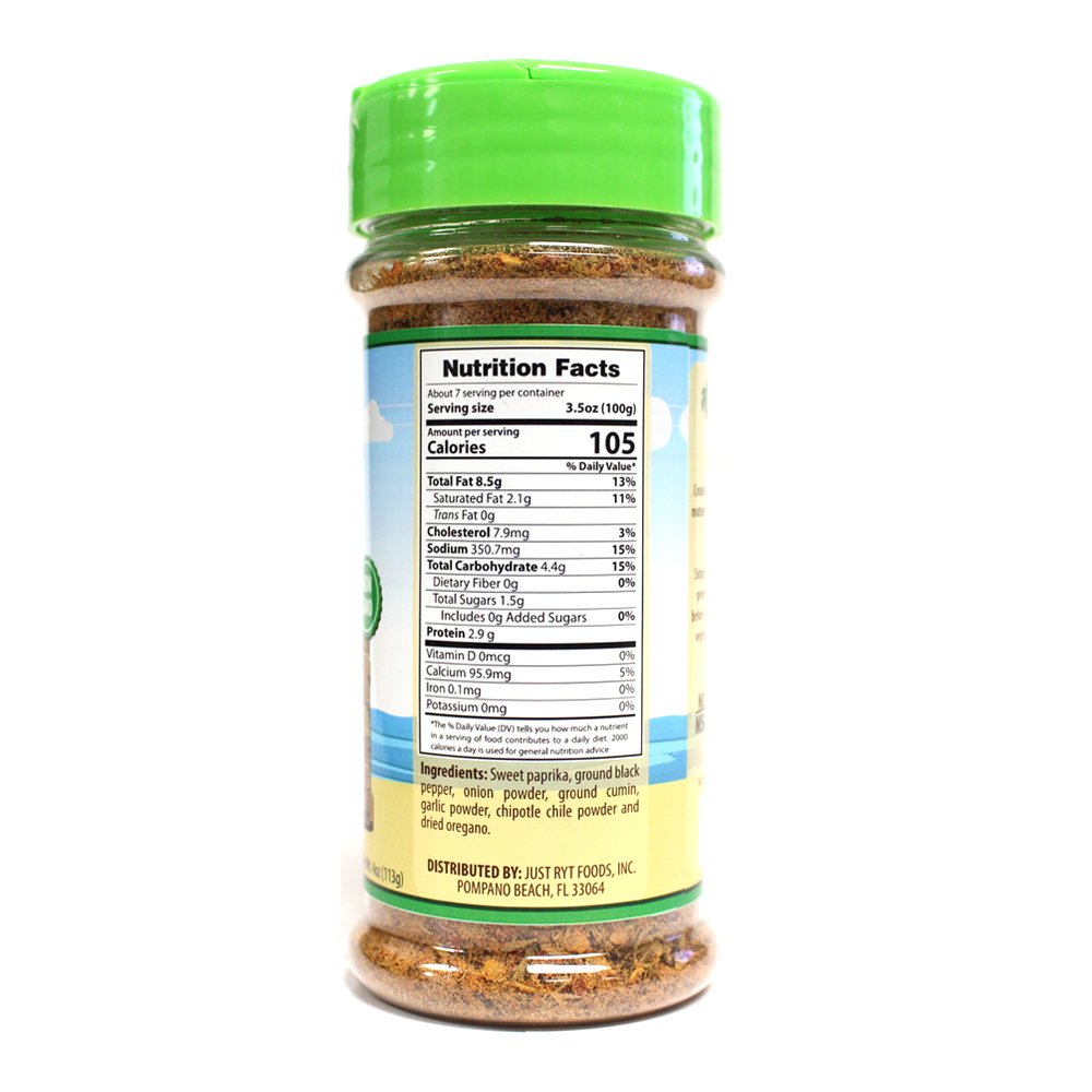 Island Joe's All Natural Caribbean Hot Jerk Seasoning - 4oz - Non GMO