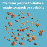Evie's Brown Butter Rum Pecans - Roasted Texas Pecan Snacks - Healthy, Non-GMO, Gluten-Free and Vegan - 3 Oz, 2-Pack - Made-in-the-USA