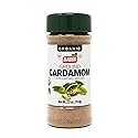 Badia Organic Ground Cardamom, 2.5 oz - Aromatic & Warm Spice for Baking, Cooking, and Beverages